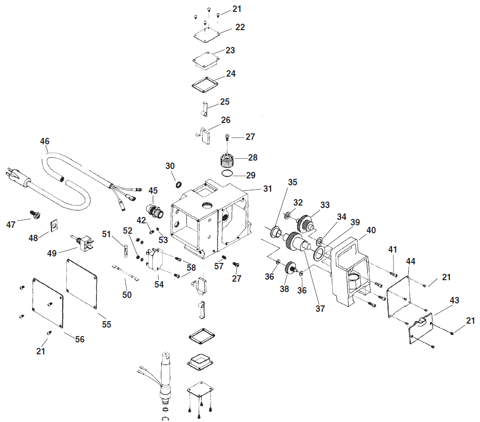 Epic 447HPX Gear Box Parts